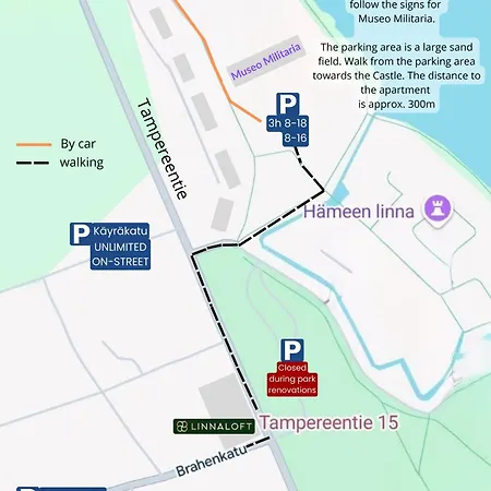 Linnaloft - Viihtyisae Asunto Linnan Vieressae Omalla Sisaeaenkaeynnillae * Χαμεενλίνα